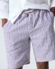 Fedeli Fedeli Alfa striped linen Bermuda shorts - 5