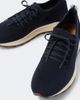 Fedeli Fedeli Knitted suede-trimmed sneakers - 3