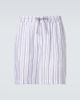 Fedeli Fedeli Striped linen Bermuda shorts - 1