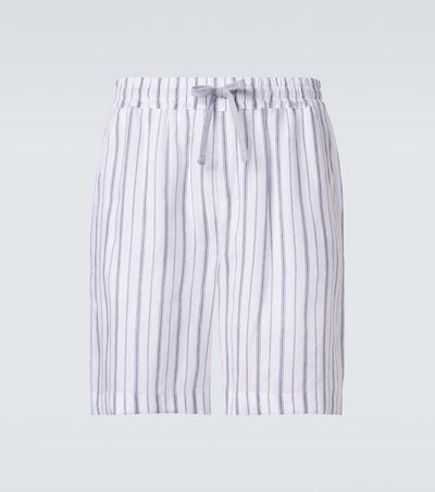 Fedeli Fedeli Striped linen Bermuda shorts