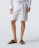 Fedeli Fedeli Striped linen Bermuda shorts - 3