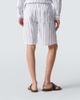 Fedeli Fedeli Striped linen Bermuda shorts - 4