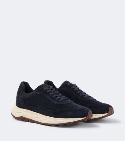 Fedeli Fedeli Suede-trimmed sneakers