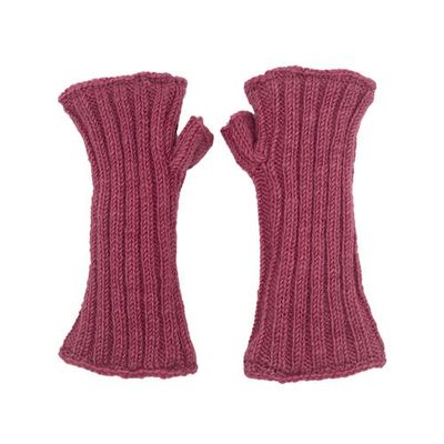 Feelgoodz Feelgoodz Hand-Knit Jaya Harlequin Wool Half Mitten