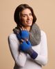Feelgoodz Feelgoodz Women's Artisan Crafted Fleece Lined Color Block Fingerless Gloves - 3