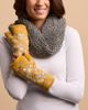 Feelgoodz Feelgoodz Women's Artisan Crafted Fleece Lined Lawsone Fingerless Gloves - 3