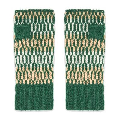Feelgoodz Feelgoodz Women's Artisan Hand-Knit Adirondack Winter Wool Half Mitten