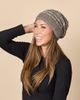 Feelgoodz Feelgoodz Women’s Artisan Hand-knit Striped Wool Slouchy Cap - 2