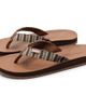 Feelgoodz Feelgoodz Womens Zensole Slim Kinderz Woven Strap Faux Leather Flip Flop Thong Sandals - 1