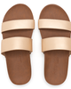 Feelgoodz Feelgoodz Womens Zensole Vistas Faux Leather Double Strap Slide Sandals - 2