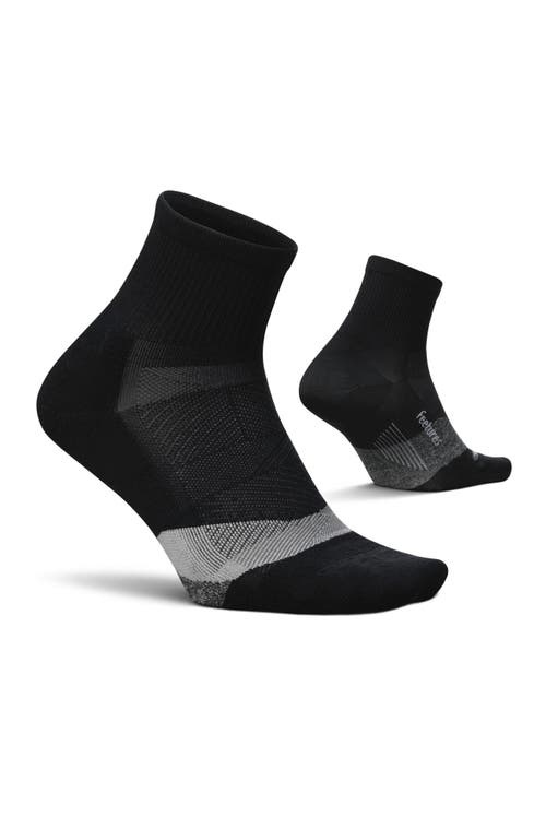 Feetures Feetures Elite Light Cushion Quarter Solid  Sport Sock with Targeted Compression