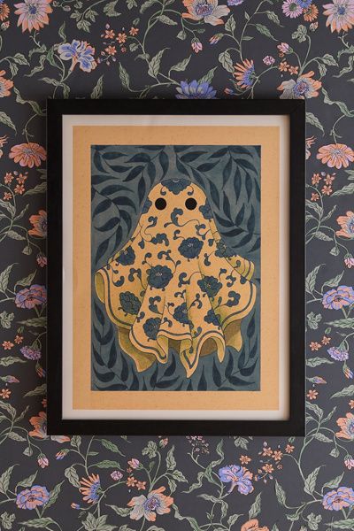 Felicia Chiao Felicia Chiao Blue Ghost Art Print in Black Matte Frame at Urban Outfitters