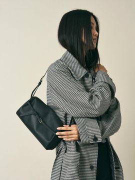 FELLO Cowhide Top-Handle Adjustable Bag [Black]