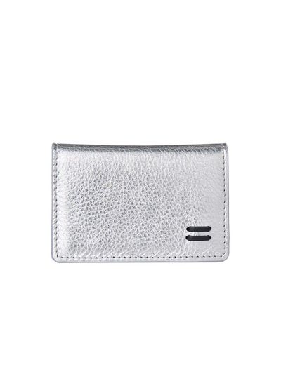 FELLO Leather Accordion Compact Wallet [SILVER]