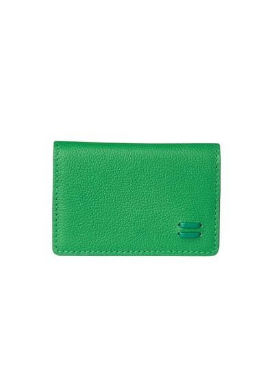 FELLO Leather Compact Accordion Wallet [GREEN]