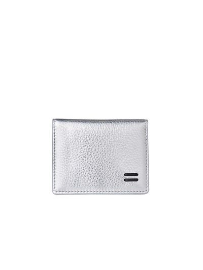 FELLO Leather Compact Flat Wallet [SILVER]
