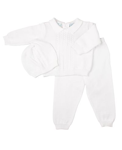 Feltman Brothers Feltman Brothers Boys' Cable Knit Two Piece with Hat