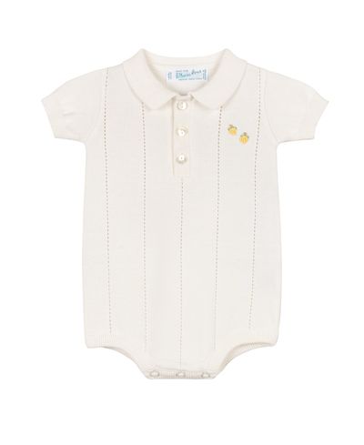 Feltman Brothers Feltman Brothers Boys' Lemon Knit Romper