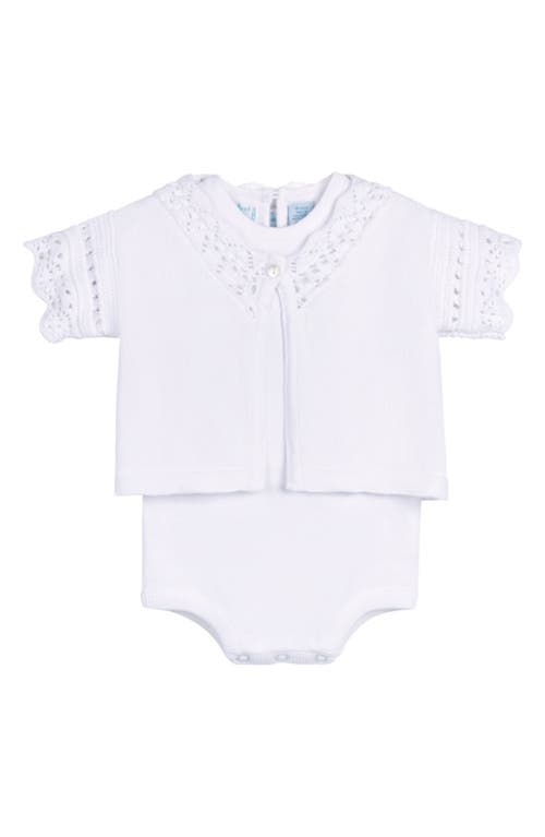 Feltman Brothers Feltman Brothers Cotton Cardigan & Bodysuit Set