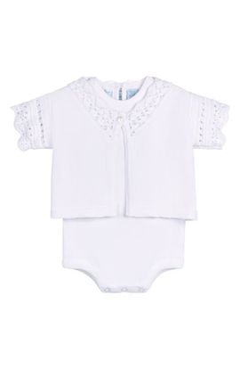Feltman Brothers Feltman Brothers Cotton Cardigan & Bodysuit Set