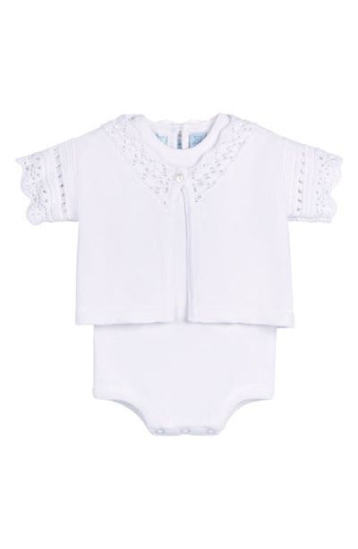 Feltman Brothers Feltman Brothers Cotton Cardigan & Bodysuit Set