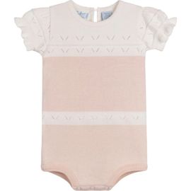 Feltman Brothers Feltman Brothers Cotton Pointelle Contrast Bodysuit