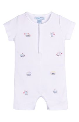 Feltman Brothers Feltman Brothers Embroidered Cotton Romper
