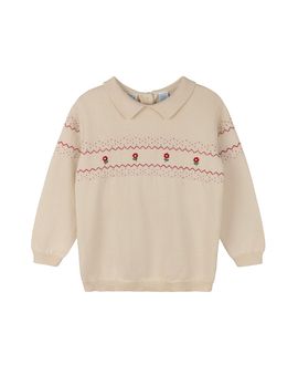 Feltman Brothers Feltman Brothers Girls' Embroidered Knit Sweater Little Kid