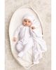 Feltman Brothers Feltman Brothers Girls' Garden Embroidered Cotton Romper with Hat - 2