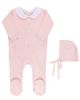 Feltman Brothers Feltman Brothers Girls' Peter Pan Cable Knit Romper with Hat - 1