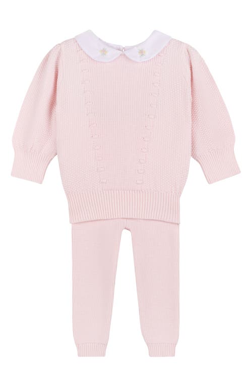 Feltman Brothers Feltman Brothers Peter Pan Collar Cotton Sweater & Pants Set