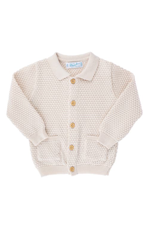 Feltman Brothers Feltman Brothers Popcorn Stitch Cotton Cardigan