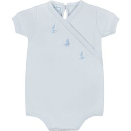 Feltman Brothers Feltman Brothers Sailboat Cotton Knit Bodysuit