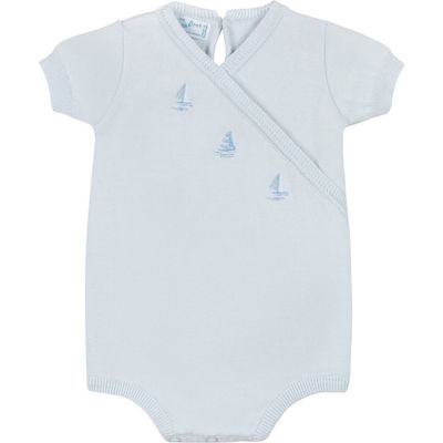 Feltman Brothers Feltman Brothers Sailboat Cotton Knit Bodysuit