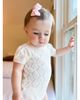 Feltman Brothers Feltman Brothers Unisex Eyelet Knit Romper - 2