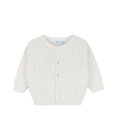 Feltman Brothers Feltman Brothers Unisex Pointelle Knit Cardigan