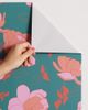 FEMcreative FEMcreative English Roses In Pink And Green Removable Wallpaper at Urban Outfitters - 3