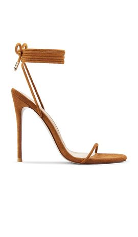 FEMME LA FEMME LA Barely There Suede Lace Up Heel