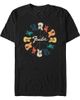 FENDER FENDER Men's Colorful Kaleidoscope Guitars Short Sleeve Graphic T-Shirt - 1