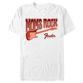 FENDER FENDER Men's Moms Rock Logo Short Sleeve Graphic T-Shirt
