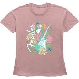 FENDER FENDER Women's Spring Stratocaster Straight Fit Short Sleeve Graphic T-Shirt