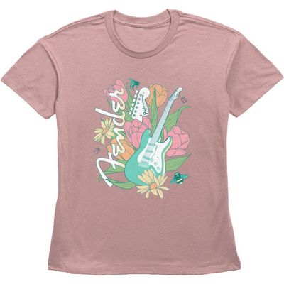 FENDER FENDER Women's Spring Stratocaster Straight Fit Short Sleeve Graphic T-Shirt