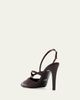 Fendi 85mm Fold Eel Leather Slingback Pumps - 2