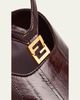Fendi 85mm Fold Eel Leather Slingback Pumps - 3