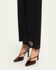 Fendi 85mm Fold Eel Leather Slingback Pumps - 5