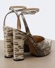 Fendi Fendi After 9 snake-effect leather platform sandals - 3