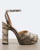 Fendi Fendi After 9 snake-effect leather platform sandals - 5