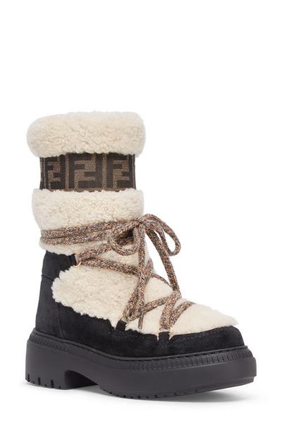 Fendi Fendi Après Chic Genuine Shearling Boot