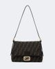Fendi Fendi Baguette® Flap Medium FF Zucca canvas shoulder bag - 1
