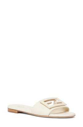 Fendi Fendi Baguette Leather Slide Sandal